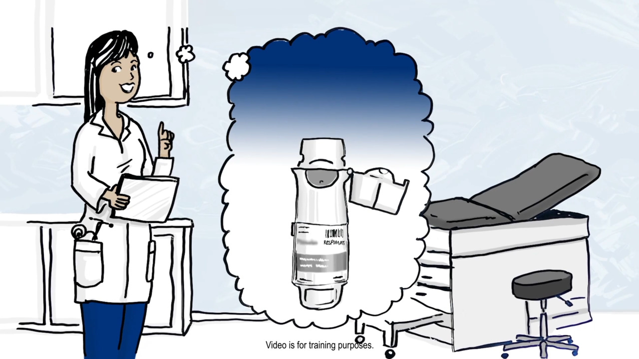 Watch the video on how to prepare and use the RESPIMAT inhaler